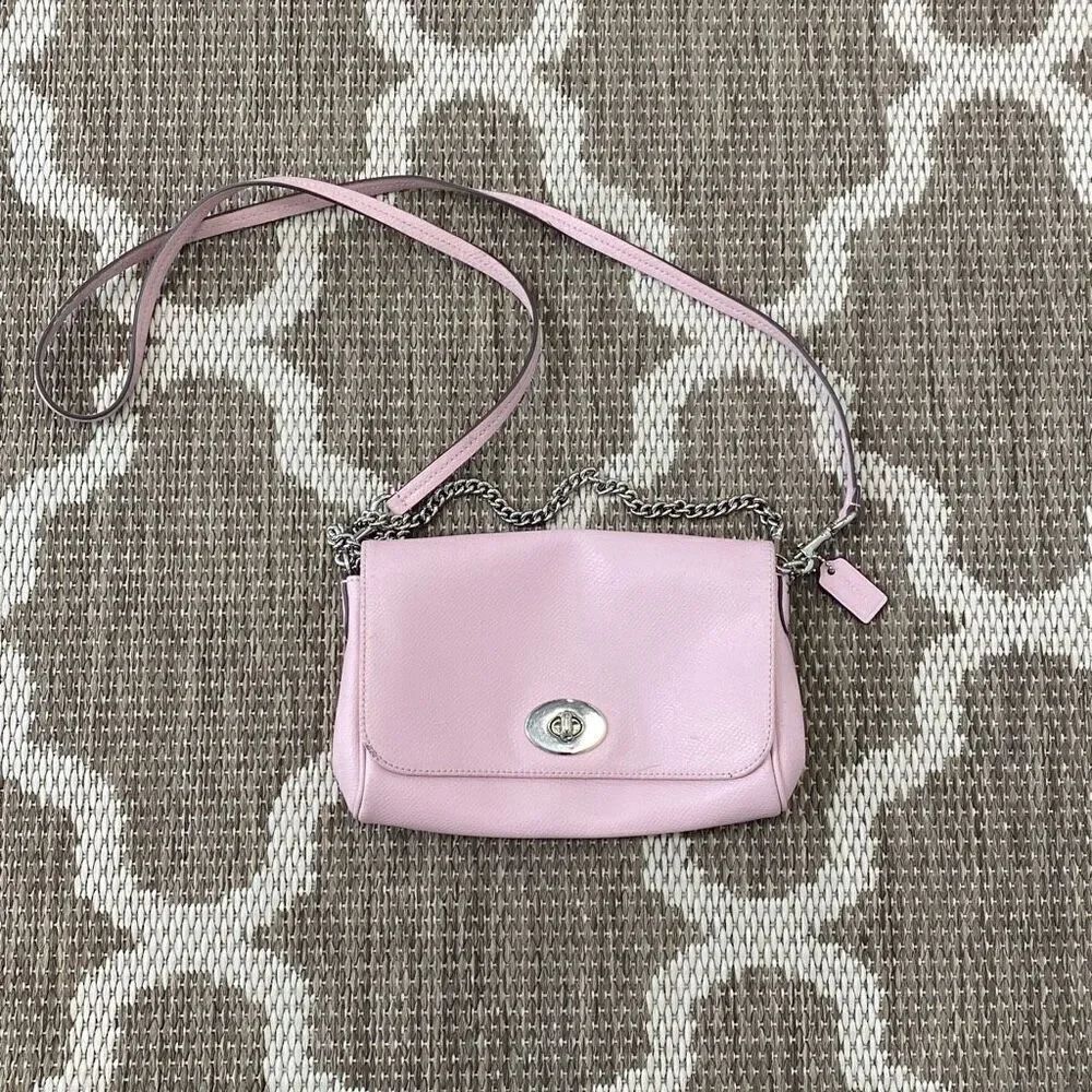 Coach cross, grain leather, mini rugby, Crossbody